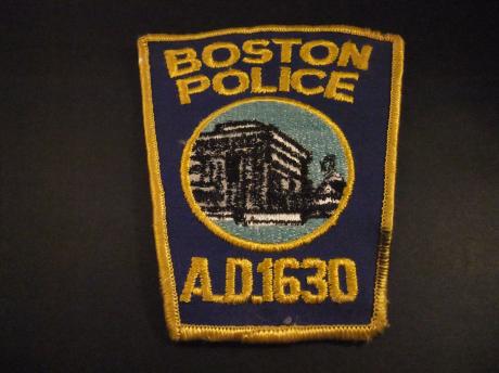 Boston Police Department A.D. 1630 badge